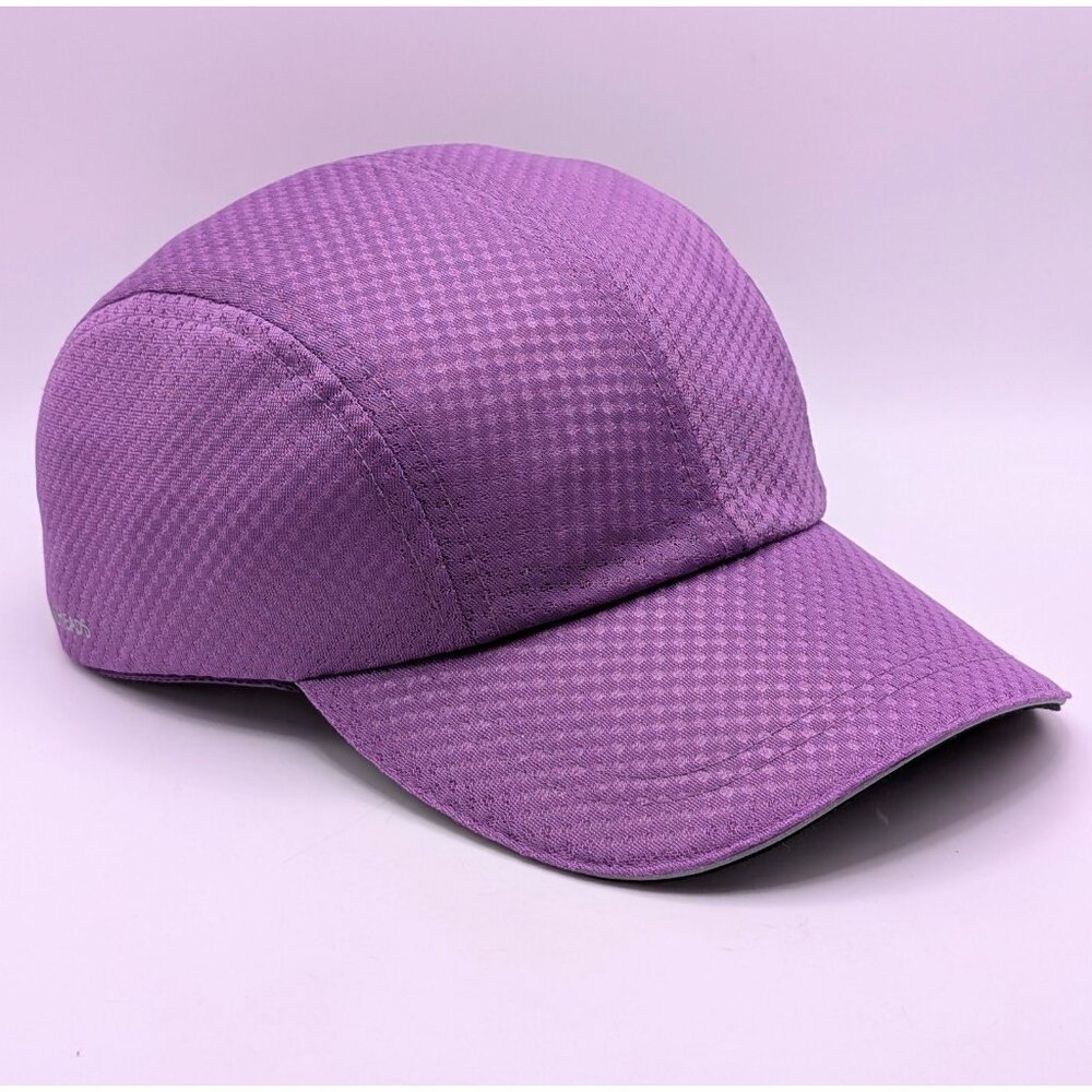 TrailHeads Race Panel Hat Cap Strap Back Lightweight Running Hiking Purple